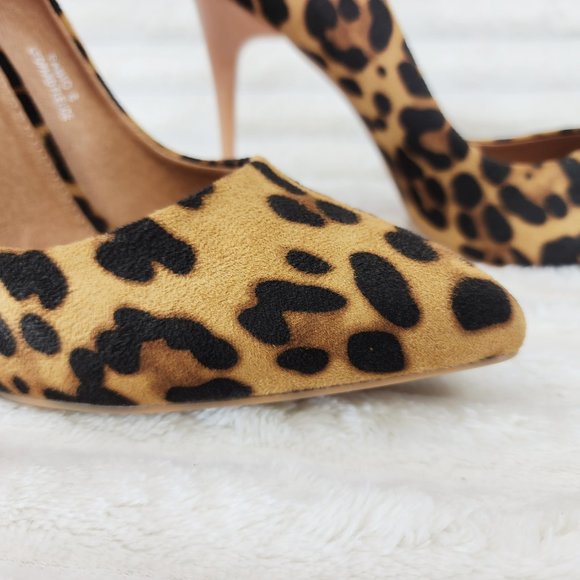 Bella Luna Shoes Leopard Print High Heel Pumps Matching Colored — free download